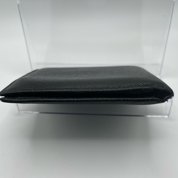 Bvlgari - authentic - black leather Men’s / unisex  bi-fold wallet - GUC - Picture 5 of 15